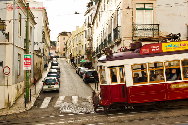 Bairro de Alfama em Lisboa Portugal