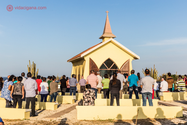 O que fazer em Aruba: A igrejinha de Alta Vista Chapel fica em um ponto estratégico, sendo possível ver toda a ilha lá de cima.