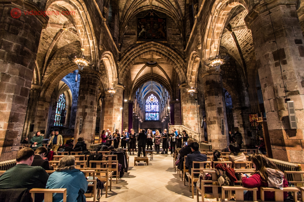 O que fazer em Edimburgo: O interior da St Giles' Cathedral
