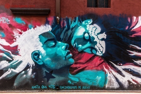 O que fazer em Bogotá: Mais uma arte de rua na capital da Colômbia