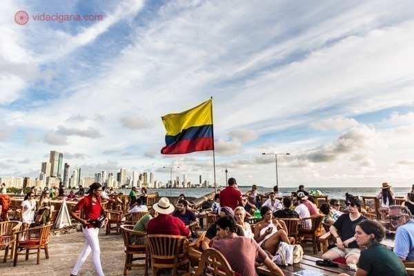 O que fazer em Cartagena: O Café del Mar na Muralha de Cartagena