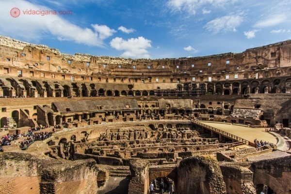 Roteiro de 4 dias em Roma: O interior do Coliseu
