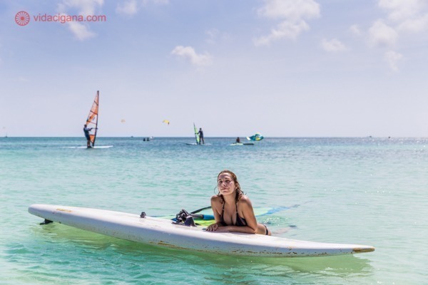 Praias de Aruba: Hadicurari Beach ou Fisherman's Hut, ótima para esportes aquáticos