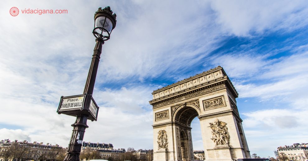 Espaço Schengen: O Arco do Triunfo em Paris