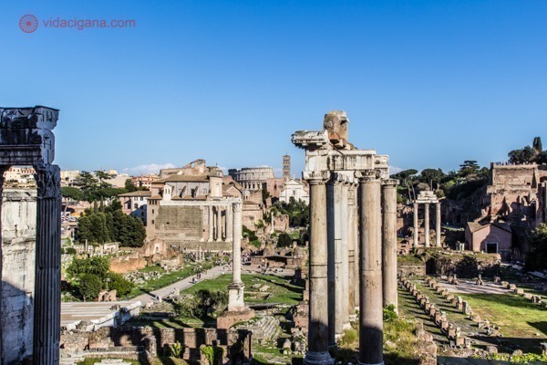 Museus Capitolinos: A vista do terraço