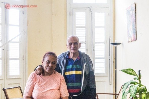 Casa Particular em Havana: Nossos anfitriões, Maria Teresa e Roberto
