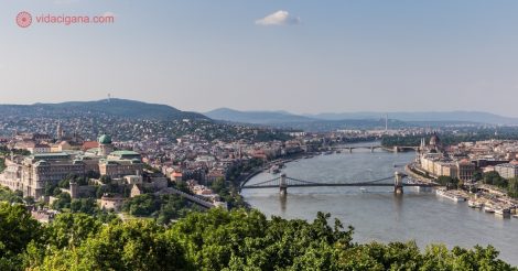Onde ficar em Budapeste: A vista de Budapeste do Castelo de Buda