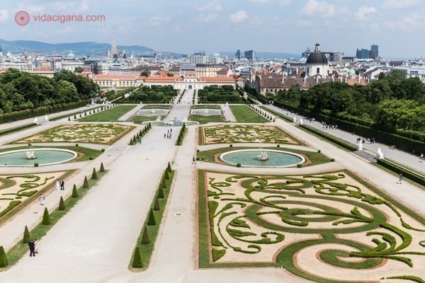 Roteiro em Viena: Os lindos jardins do Palácio Belvedere