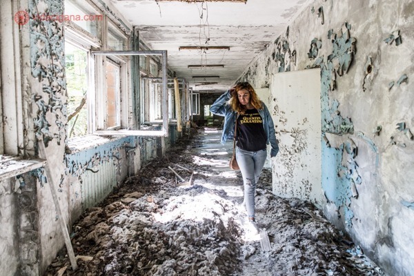 Como visitar Chernobyl: O interior da escola em Pripyat