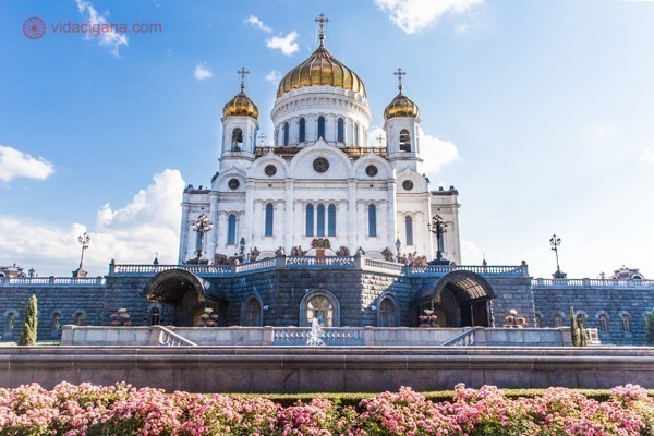 A Catedral do Cristo Salvador em Moscou