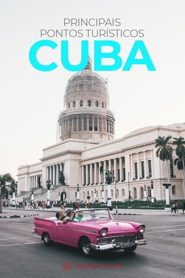 Os principais pontos turísticos de Cuba: Habana Vieja, Museu da Revolução, Capitólio, Malecón, Os hotéis antigos de Havana, Praça da Revolução, As casas particulares de Cuba, Fábricas de charutos, Vale de Viñales, Varadero, Os Cayos, Trinidad, Playa Ancón, A Santa Clara de Che Guevara, Quartel Moncada