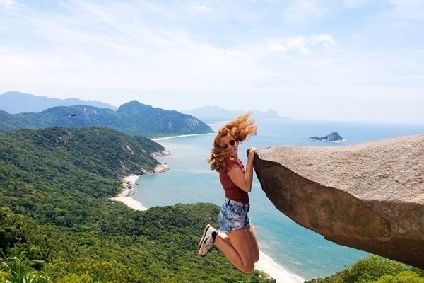 Ilusão de ótica na Pedra do Telégrafo