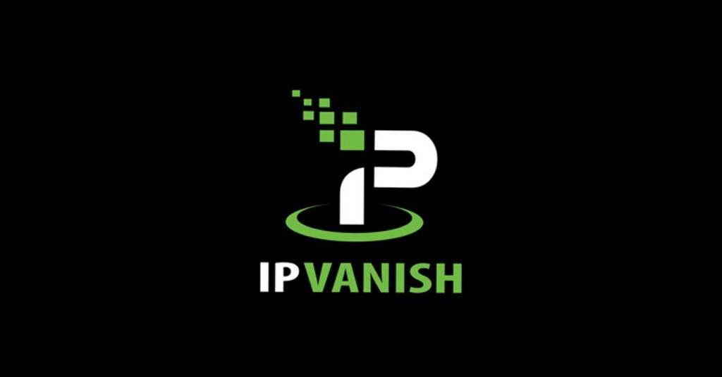 O logo da IP Vanish em fundo preto