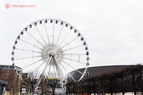 A famosa roda gigante de Liverpool