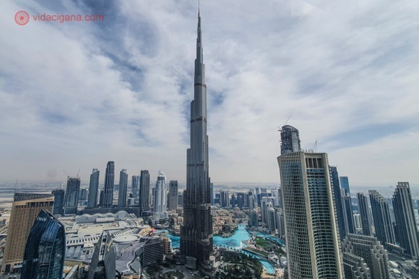 A vista do Burj Khalifa direto do Sky Views