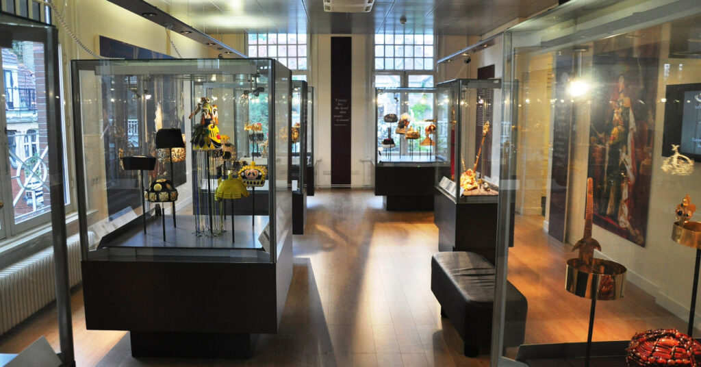 Sala de exposição no Diamant Museum Amsterdam. 