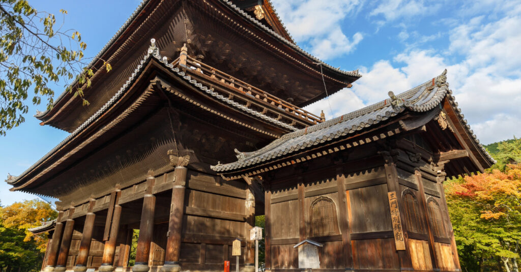 Prédio do Templo Nanzen-Ji, templo Zen em Kyoto, aos pés das montanhas Higashiyama.